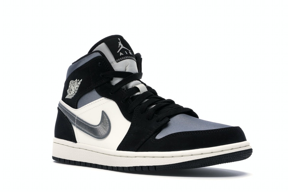 AJ 1 Mid Satin Grey Toe
